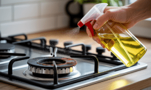 skuteczny domowy płyn do czyszczenia palników usuwa brud bez szorowania. łatwe i szybkie sprzątanie kuchni bez wysiłku.