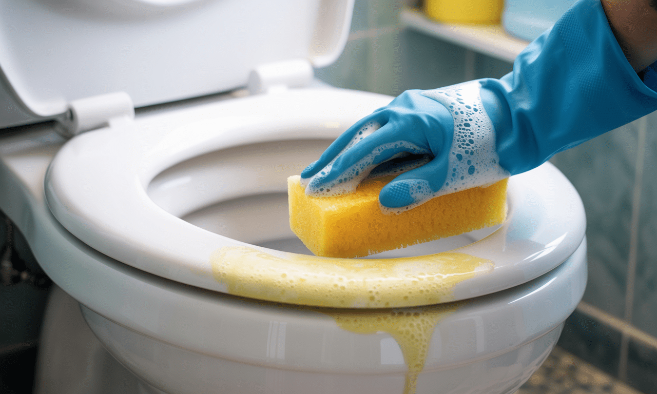 dowiedz się, jak szybko i skutecznie usunąć żółte plamy z deski sedesowej w zaledwie 10 minut dzięki prostym i sprawdzonym metodom.