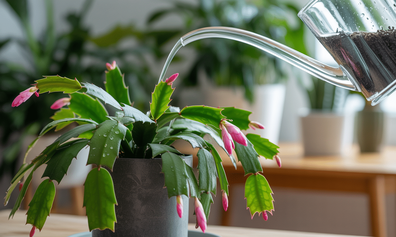 podlej grudnika „czarną wodą” i po dwóch tygodniach obserwuj nowe pąki, które pojawią się na twojej roślinie. sprawdź prosty sposób na bujny grudnik!