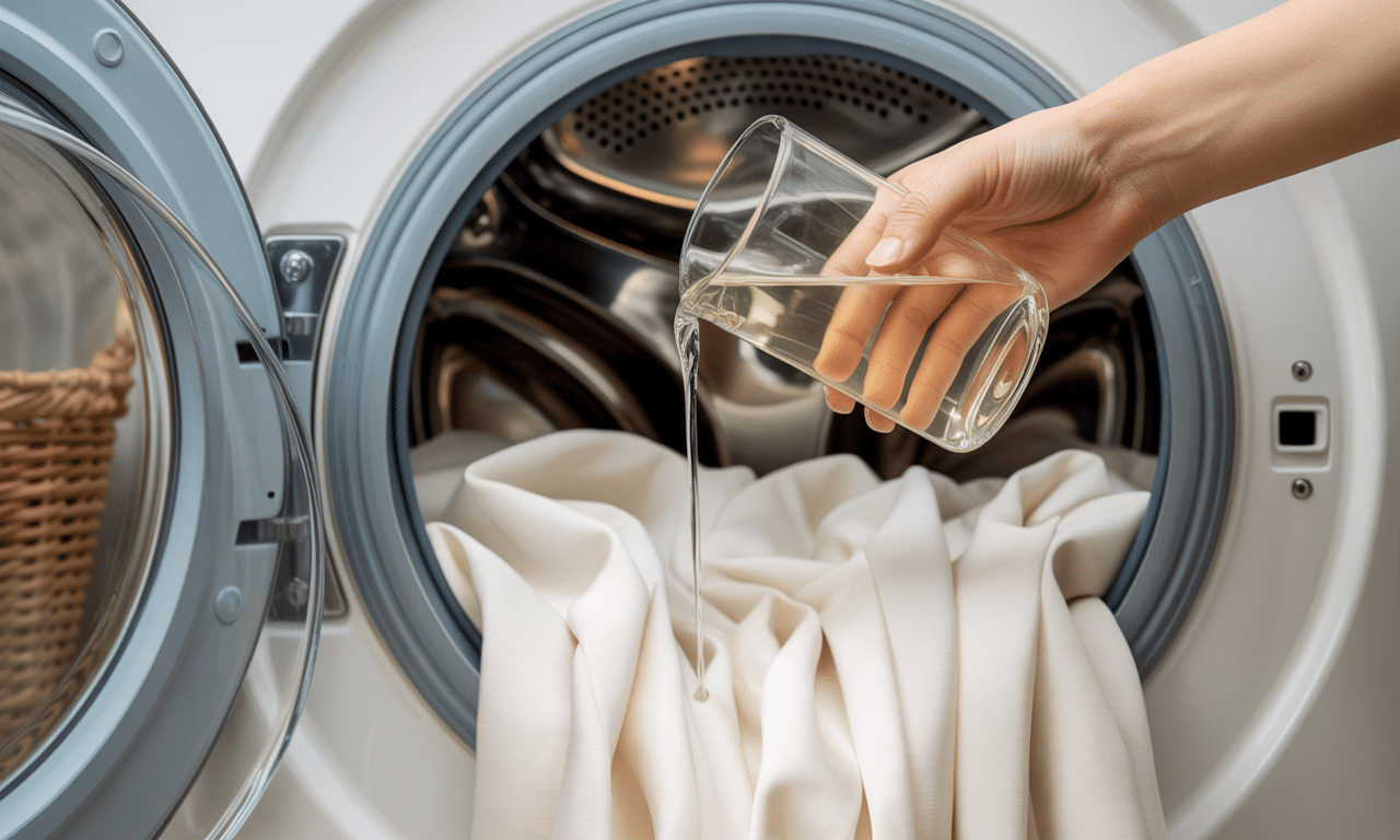 dowiedz się, jak dodanie pół szklanki do pralki sprawi, że firanki będą zawsze idealnie śnieżnobiałe. prosty sposób na perfekcyjną czystość i blask w twoim domu.